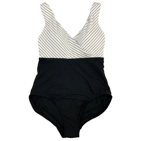 CALIA by Carrie Underwood Other - CALIA by Carrie Underwood Black & White Stripe Cross Back One Piece Swimsuit 4